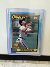 Topps 1990 Craig Worthington Baltimore Orioles All-Star Rookie Card #521