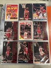 michael jordan Collection 9 Different Basketball cards Ex-NM Condition.