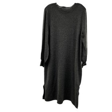 Girl With Curves Women's Sweater Midi Dress Long Sleeve Gray Size Large Petite