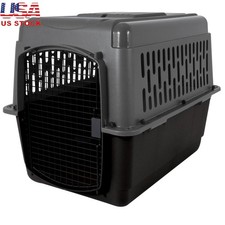 Durable Portable Dog Kennel Carrier Travel Lightweight Safe Airflow Easy Access