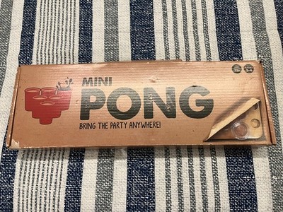 Mini Pong by Buffalo Games   Tabletop Drinking Party Game