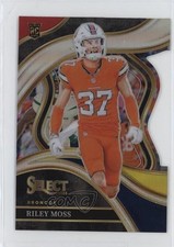 2023 Panini Select Club Level Red & Yellow Prizm Die-Cut Riley Moss #222 0c4