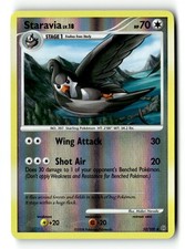 Pokemon Card Staravia Reverse Holo LP Stormfront 52/100