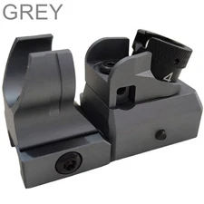 Aluminum Alloy Gray Low Profile Front &Rear Sight Set For Picatinny Diopter Scop