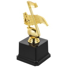 Plastic Gold Trophy Awards Championship Competition Souvenir Desk Mic Music