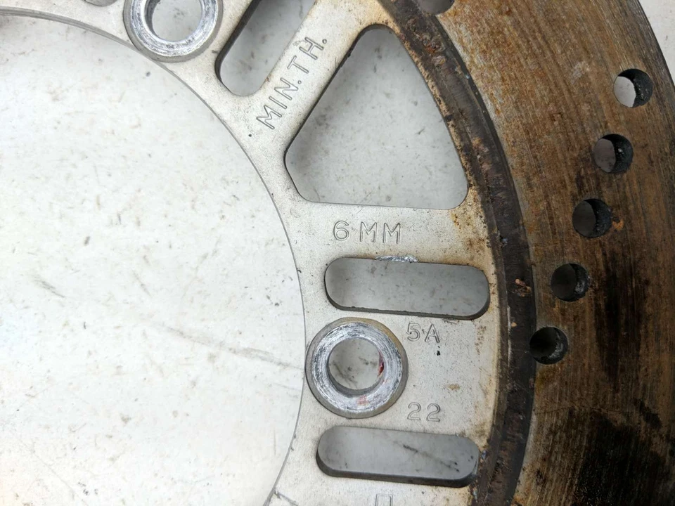 Rotor de freno de disco de rueda trasera Kawasaki Concours ZG1000 97 INV Foto 2 de 4