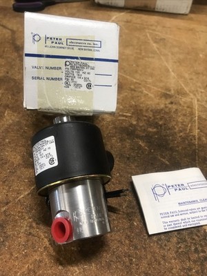 73RP9ZCV PETER PAUL SOLENOID VALVE 120v New!! 60 Hz 1/4 X 3/16 Orfice Psi 50
