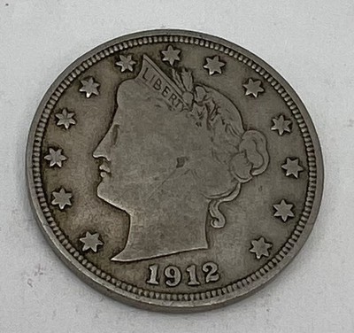 1912-S Liberty  V Nickel VF Condition 238,000 Minted Key Date GREAT COIN!!!