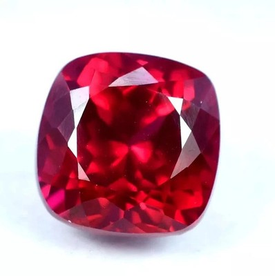 10.2 Ct Natural Red Burma Ruby Cushion Cut Certified Unheated Loose Gemstone A+