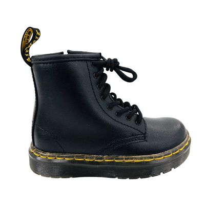 Little Kids 9 Dr Martens Zavala T Combat Boots Black Leather  display picture 3