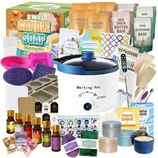 PIUH 2-in-1 Candle & Soap Making Kit for Beginners, All Medium, Premium