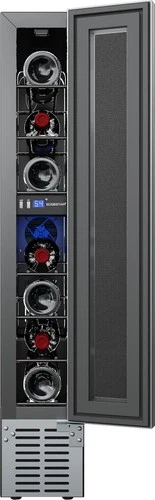 EdgeStar CWR70SZ 6"W 7 Bottle Capacity Built-In Compact Wine - Stainless Steel - Picture 8 of 10