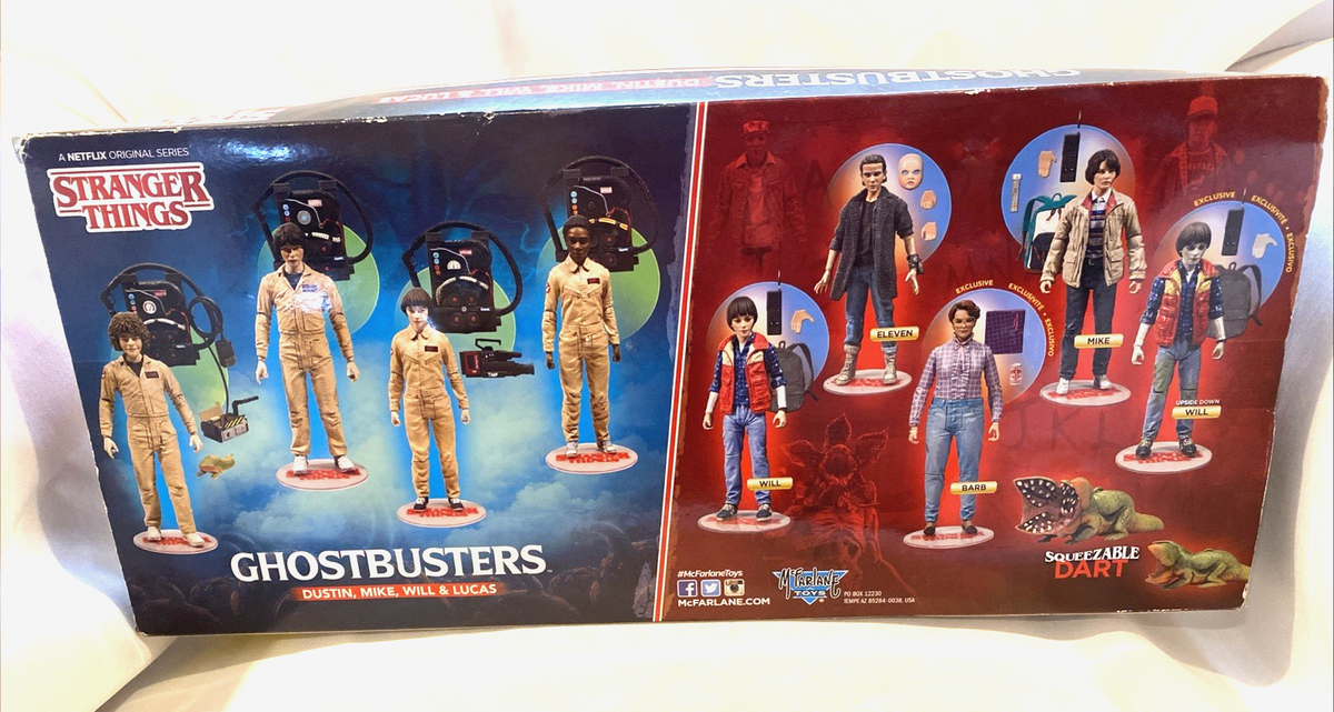 Stranger Things Ghostbusters 4-Pack Action Figure Set New In Box