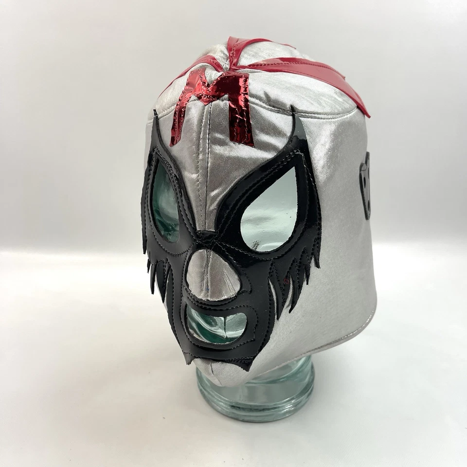 Lucha Libre Legends Mexican Wrestling Mask Mil Mascaras Silver Foam Adult Mask - Image 2 of 4