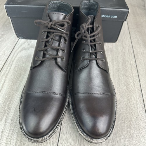 Frank Wright Botines Hombres Talla UK 10 Marrón Vestido Informal Zapatos Nuevos en Caja - Imagen 8 de 24
