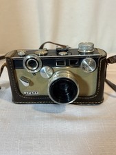 Vintage Argus C3 35mm Rangefinder Film Camera 50mm f/3.5 Lens Leather Case