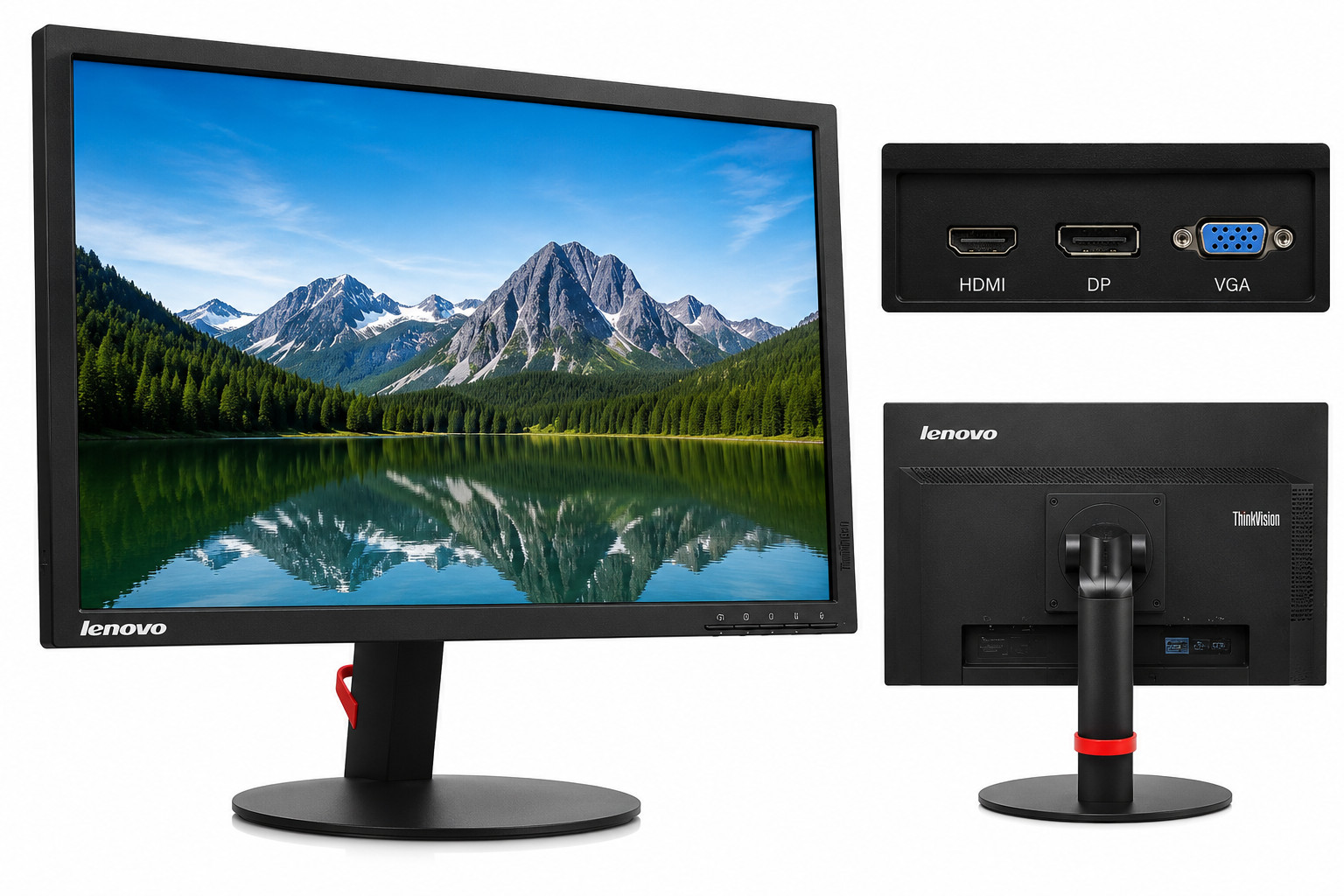 🖥️ Écran Lenovo ThinkVision T2224p 21.5" Full HD IPS HDMI DP VGA USB – Réglable