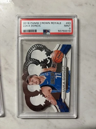 2018 PANINI CROWN ROYALE LUKA DONCIC ROOKIE DALLAS MAVERICKS PSA 9