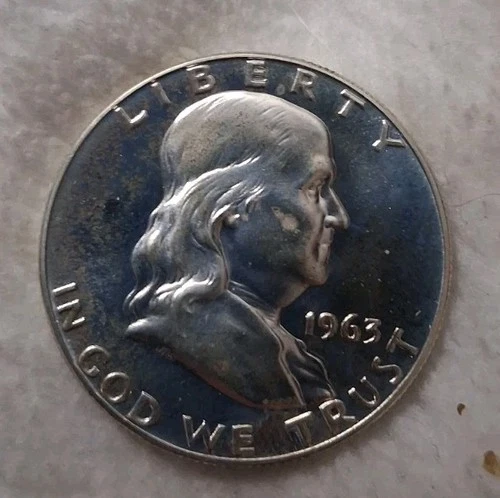 1963 50C (Proof) Franklin Half Dollar.