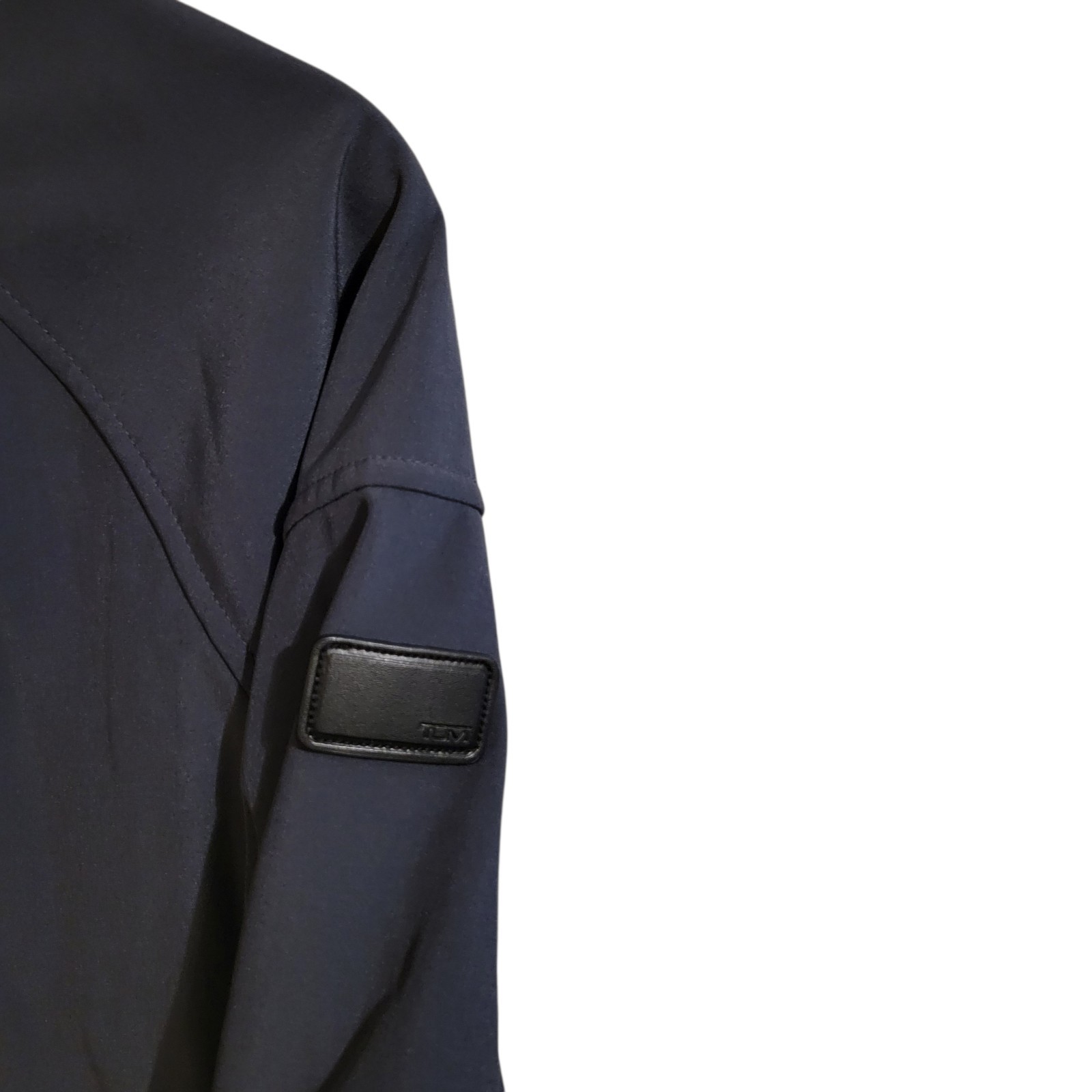 Tumi Jacket Men's Medium Blue Softshell Full Zip - image 4