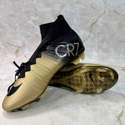 Nike Mercurial Superfly CR7 Gold/Black Football Soccer Cleats Boot Men's 6.5 NEW
