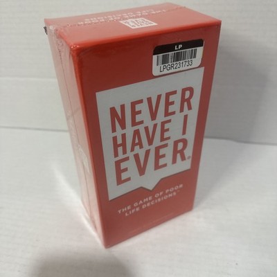 NEVER HAVE I EVER - The Game Of Poor Decisions  - Adult Game *NEW SEALED*