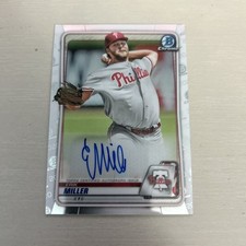 2020 Bowman Chrome - Prospect Autographs Erik Miller #CPA-EM (AU, RC)