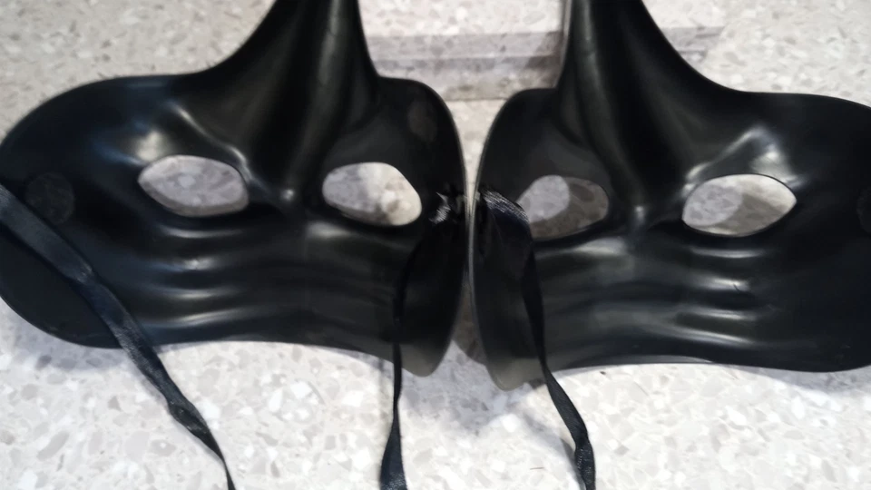 Lote de 2 máscaras Steampunk cosplay/disfraz de pájaro peste de la muerte negra Foto 3 de 4