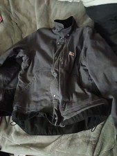 CARHARTT Full Swing Men's L Faded Gray Canvas Duck Insulated Jacket 102358 029