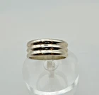 VTG Sterling Silver .925 Made in Mexico BOLD TRIPLE BAND SIZE 8