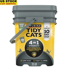 Purina 4-in-1 Clumping Cat Litter 35 lb Odor Control Low Dust Scoopable 10 Day