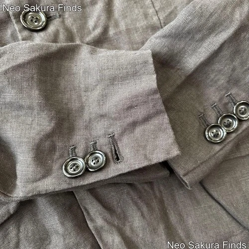 EEL Linen Stick Jacket M - Chic Vintage Aesthetic image 9