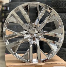 26 Inch Chrome Replica C21 Rims Wheels Silverado Tahoe Chevy Gm 24 22
