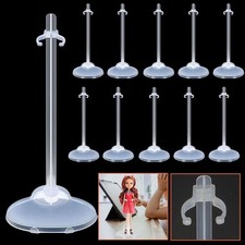 20 Pcs Transparent Doll Display Holder for 11''-13'' Dolls Model Support Stand