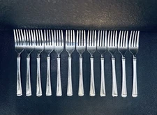 12 MSE Martha Stewart MFS12 Stainless Flatware Salad Fork Set of 12