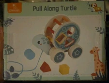 ZOOKABEE Pull Along Turtle Fitting Shapes