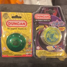 Duncan Yo-Yo Lot of 2 Sealed Imperial Green and Pulse Light Up Neon Yellow NIB