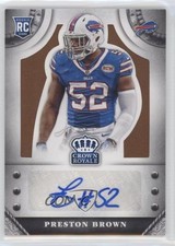 2014 Crown Royale Rookie Signatures Retail Bronze 2/99 Preston Brown Auto 0f6