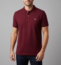 MENS GANT SHORT SLEEVE SUMMER COMFORT POLO SHIRT