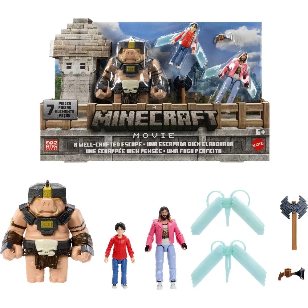 Pack With 3 Action Figures & 4