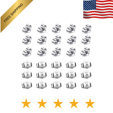 30Pcs/15 Pairs 925 Sterling Silver Earring Backs Replacement Secure Ear Locking