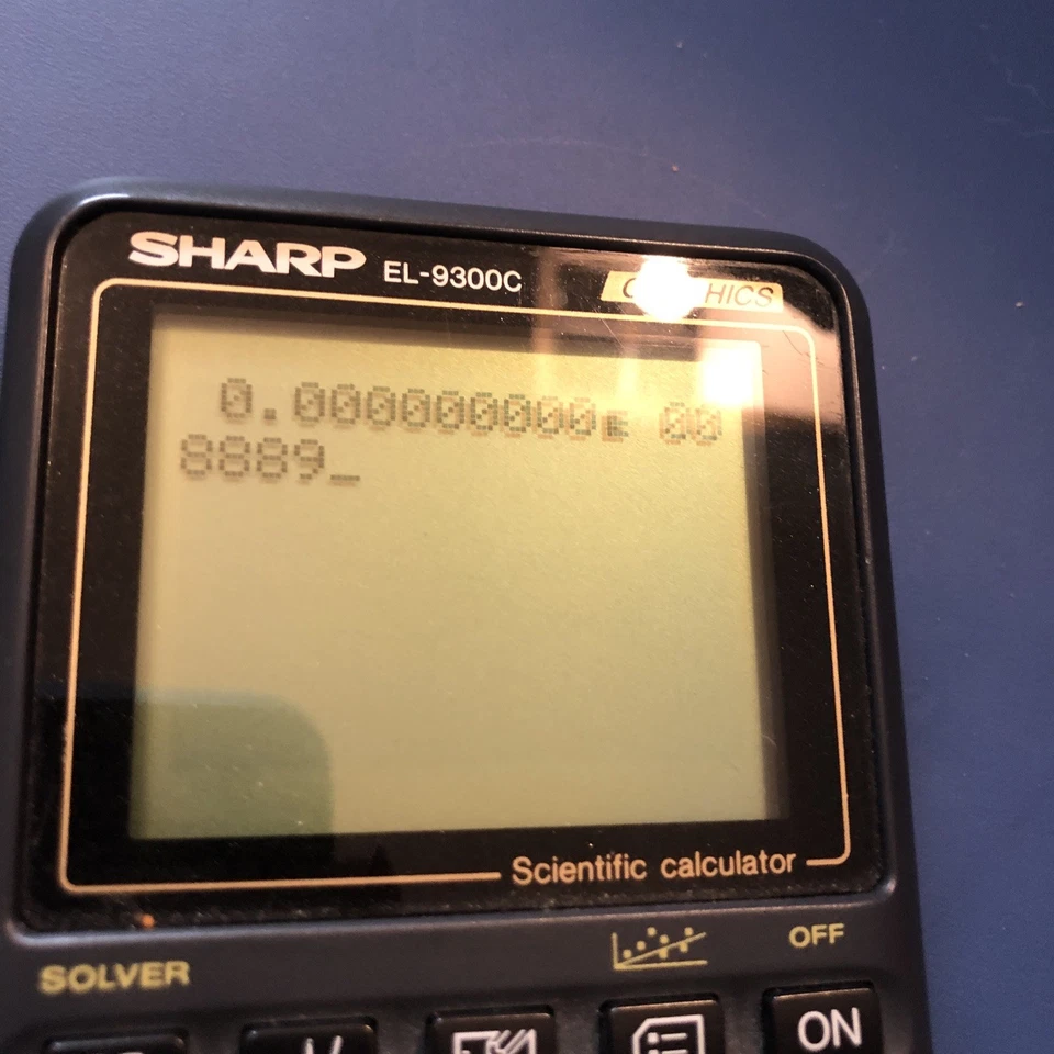 SHARP EL-9300C Graphic Calculator For Working Excellent Condition!! - Image 2 of 4