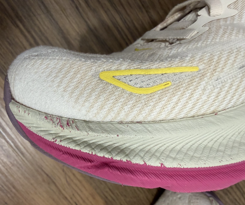 Chaussures de course Hoka Clifton 9 EBDB Egg Nog beige rose femme 7B - Photo 12/12