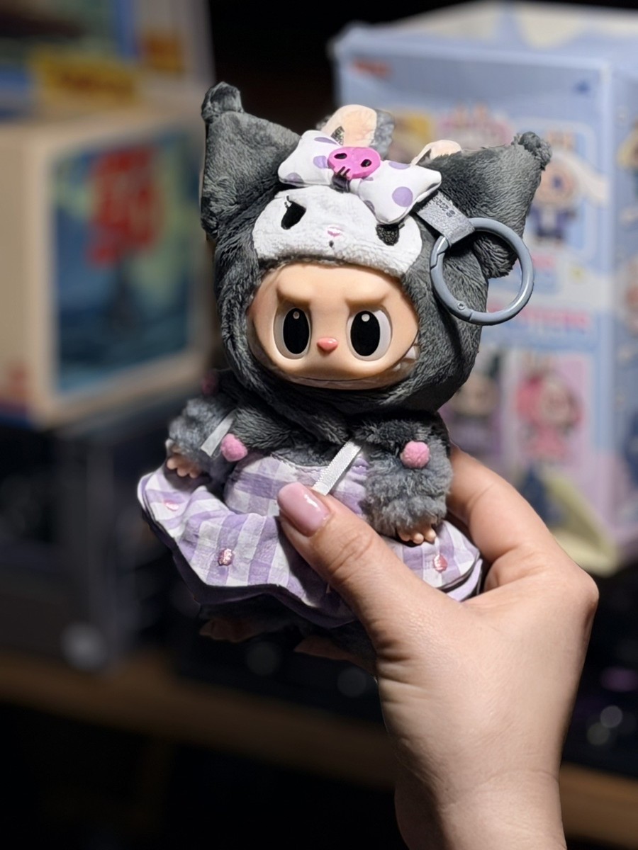 The Monsters x Sanrio Characters Plush Pendant Labubu Kuromi (USA