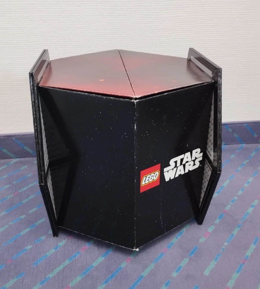 LEGO Star Wars Store Display Cardboard Cube 2015 Tie Fighter RARE Banner - Bild 3 von 4