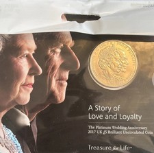 2017 &pound;5 Coin - Platinum Wedding Anniversary Of Queen Elizabeth & Prince Philip