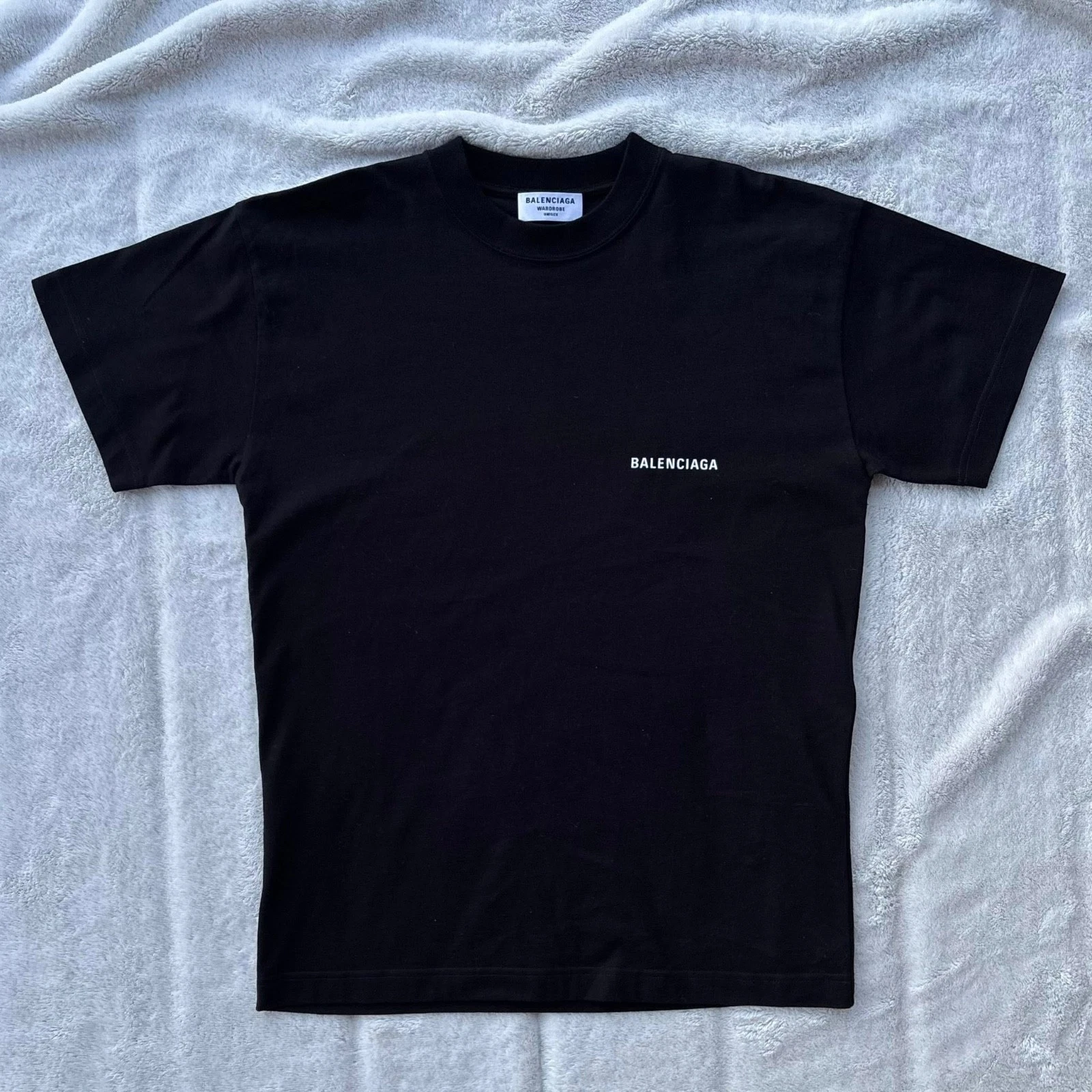 Balenciaga — Balenciaga Black & White Front & Back Logo Tee - Fits XS-S - $700 - Authentic
