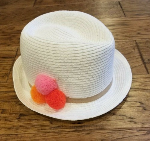 Old Navy Girls Straw Fedora Hat with 
