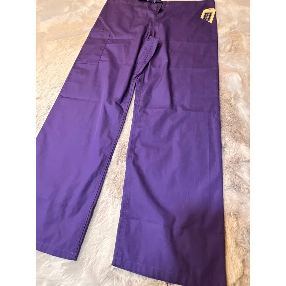 Pantalones Médicos Cherokee Púrpura Uniforme Salud Profesional Ropa de Trabajo M Foto 3 de 4
