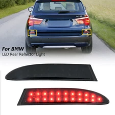 For 2010-2017 BMW X3 F25 Pre-LCI&LCI Smoked LED Rear Bumper Reflector Tail Light